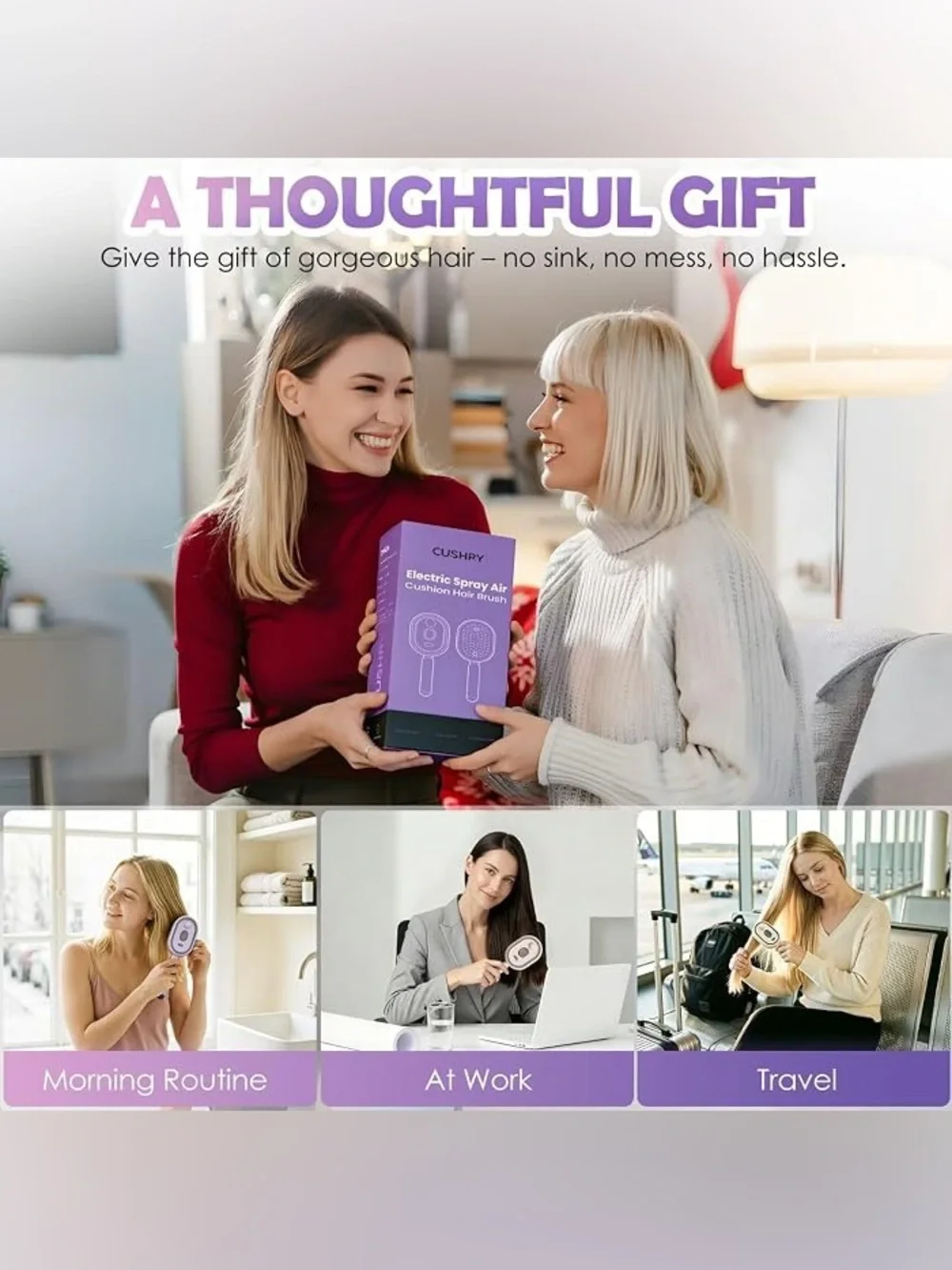 Electric Spray Air Cushion Massage Comb